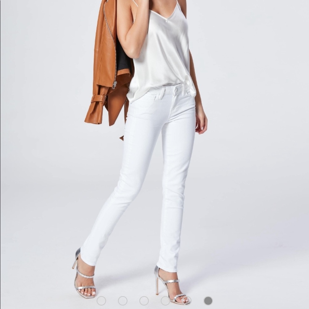 White Paige Skinny/Straight Leg Jean